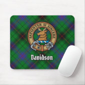 Tapis De Souris Clan Davidson Crest sur Tartan (Avec souris)