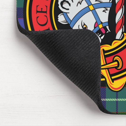 Tapis De Souris Clan Galbraith Mouse Pad with Clan Tartan & Crest (Coin)