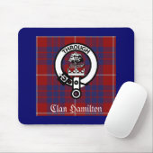Tapis De Souris Clan Hamilton Crest & Tartan (Avec souris)