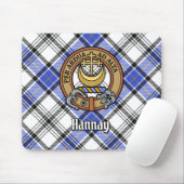 Tapis De Souris Clan Hannay Crest sur Tartan (Avec souris)