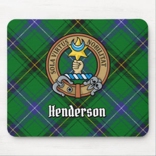 Tapis De Souris Clan Henderson Crest sur Tartan