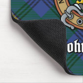 Tapis De Souris Clan Johnston Crest sur Tartan (Coin)