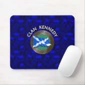 Tapis De Souris Clan Kennedy Tartan Knot & Drapeau (Avec souris)