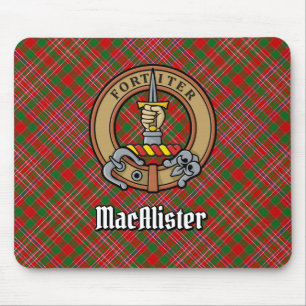 Tapis De Souris Clan MacAlister Crest sur Tartan
