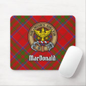 Tapis De Souris Clan MacDonald de Keppoch Crest sur Tartan (Avec souris)