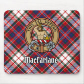 Tapis De Souris Clan MacFarlane Crest sur le tatan de robe (Devant)