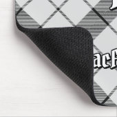 Tapis De Souris Clan MacFarlane Tartan noir et blanc (Coin)