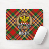 Tapis De Souris Clan MacGill Crest sur Tartan (Avec souris)