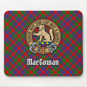 Tapis De Souris Clan MacGowan Crest sur Tartan