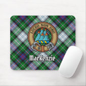 Tapis De Souris Clan MacKenzie Crest sur Tartan de robe (Avec souris)