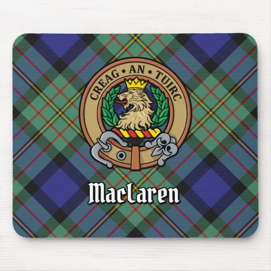 Tapis De Souris Clan MacLaren Crest sur Tartan (Devant)