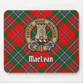 Tapis De Souris Clan MacLean Crest sur Tartan (Devant)