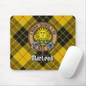 Tapis De Souris Clan MacLeod de Lewis Crest sur Tartan (Avec souris)