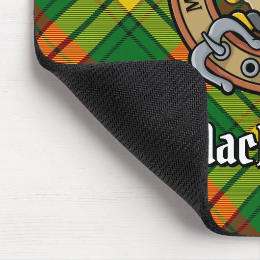 Tapis De Souris Clan MacMillan Crest sur Tartan (Coin)