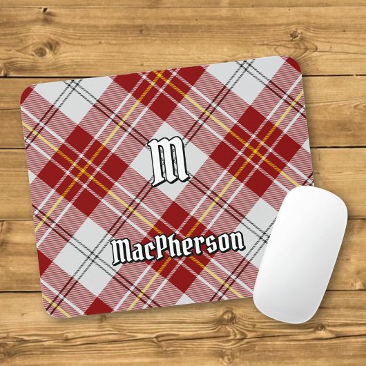 Tapis De Souris Clan MacPherson Robe Rouge Tartan Pad