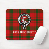 Tapis De Souris Clan MacQuarrie Tartan et Crest (Avec souris)
