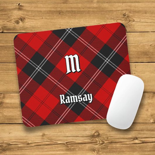 Tapis De Souris Clan Ramsay Red Tartan