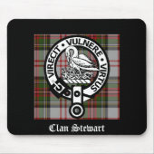 Tapis De Souris Clan Stewart Crest & Tartan (Devant)