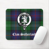 Tapis De Souris Clan Sutherland Crest & Tartan (Avec souris)