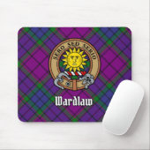 Tapis De Souris Clan Wardlaw Crest sur Tartan (Avec souris)