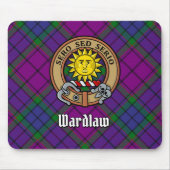 Tapis De Souris Clan Wardlaw Crest sur Tartan (Devant)
