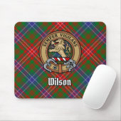 Tapis De Souris Clan Wilson Crest sur Tartan moderne (Avec souris)