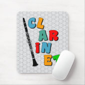 Tapis De Souris Clarinet coloré (Avec souris)