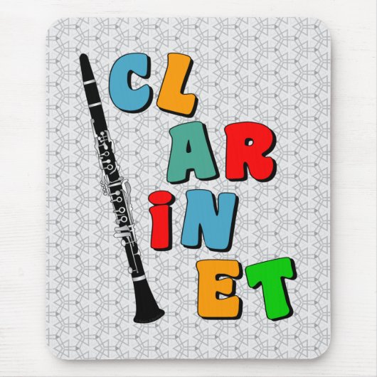 Tapis De Souris Clarinet coloré (Devant)