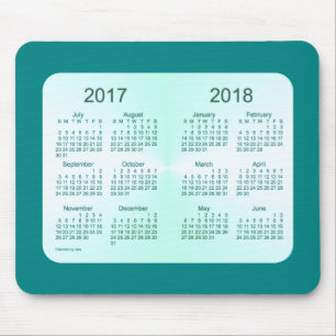 Tapis De Souris Classe de 2018 calendriers turquoises par Janz