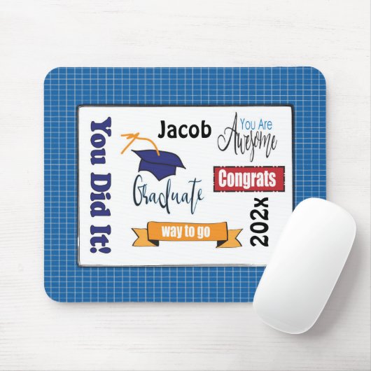 Tapis De Souris Classe de 2022 Graduation Présent Souris Pad (Avec souris)