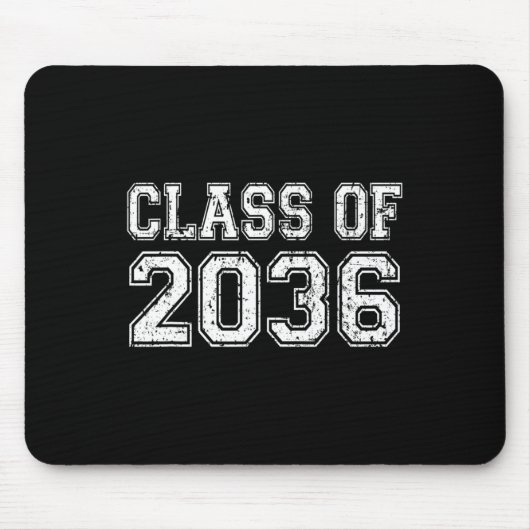 Tapis De Souris Classe De 2036 Augmenter Avec Moi Graduation Vinta (Devant)