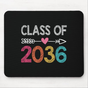 Tapis De Souris Classe De 2036 Pré-K Diplômé De L'École Préscolair