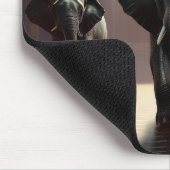 Tapis De Souris Classe de danse aérobie éléphants (Coin)