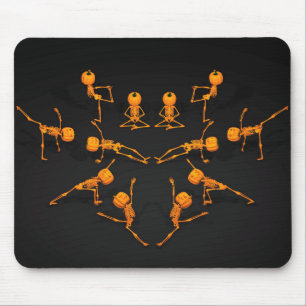Tapis De Souris Classe de Yoga d'Halloween