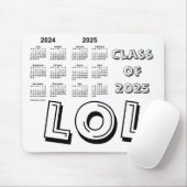 Tapis De Souris Classe du calendrier de l'année scolaire 2025 par (Avec souris)