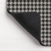 Tapis De Souris Classic Pepita Houndstooth Motif Black Grey (Coin)