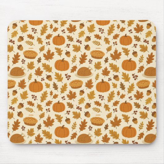 Tapis De Souris Classic Thanksgiving patterned  (Devant)