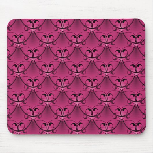 Tapis De Souris Classique rose foncé Glam Mousepad (Devant)