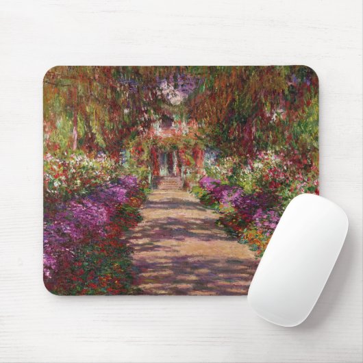 Tapis De Souris Claude Monet | A Pathway à Monet's Garden (Avec souris)