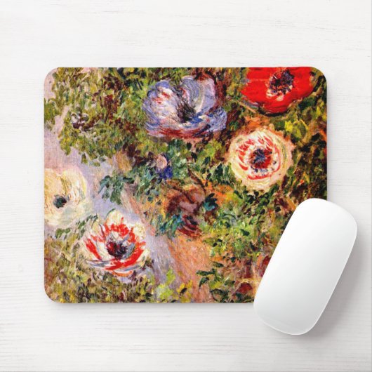 Tapis De Souris Claude Monet Anemonen (Avec souris)