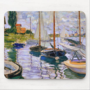 Tapis De Souris Claude Monet - Bateaux à voile sur la Seine