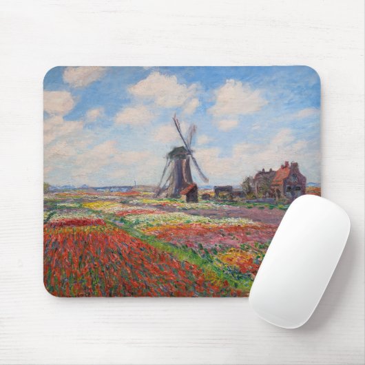 Tapis De Souris Claude Monet - Champ de Tulipes en Hollande (Avec souris)