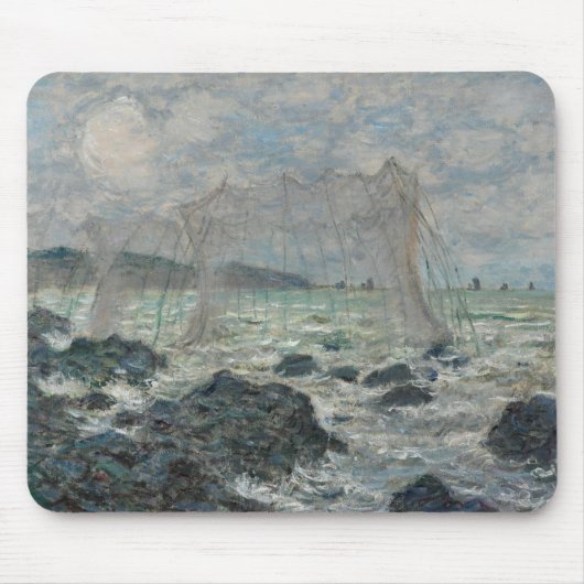 Tapis De Souris Claude Monet - Filets de pêche à Pourville (Devant)