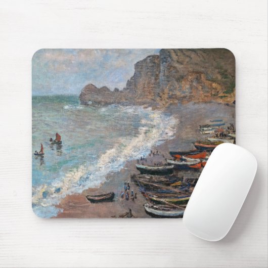 Tapis De Souris Claude Monet - La plage d'Etretat (Avec souris)