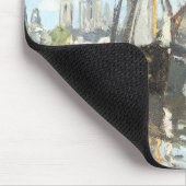 Tapis De Souris Claude Monet. Navires à cheval sur la Seine à Roue (Coin)