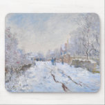 Tapis De Souris Claude Monet - Scène de neige à Argenteuil<br><div class="desc">Scène de neige à Argenteuil / Rue sous la neige,  Argenteuil - Claude Monet,  1875</div>