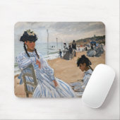 Tapis De Souris Claude Monet - Sur la plage à Trouville (Avec souris)