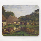 Tapis De Souris Claude Monet | une basse cour en Normandie (Devant)