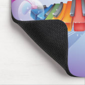 Tapis De Souris Clavier abstrait coloré (Coin)