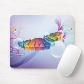Tapis De Souris Clavier abstrait coloré (Avec souris)